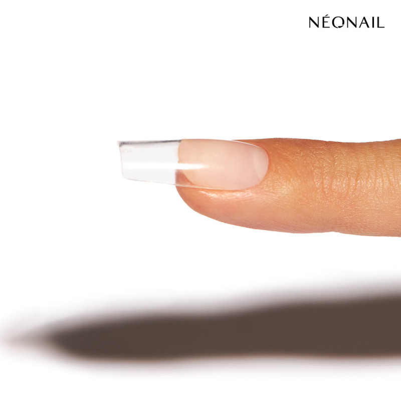 Tips Elastici per Allungamento Unghie Invisible Flexi Tips 02 Clear Square